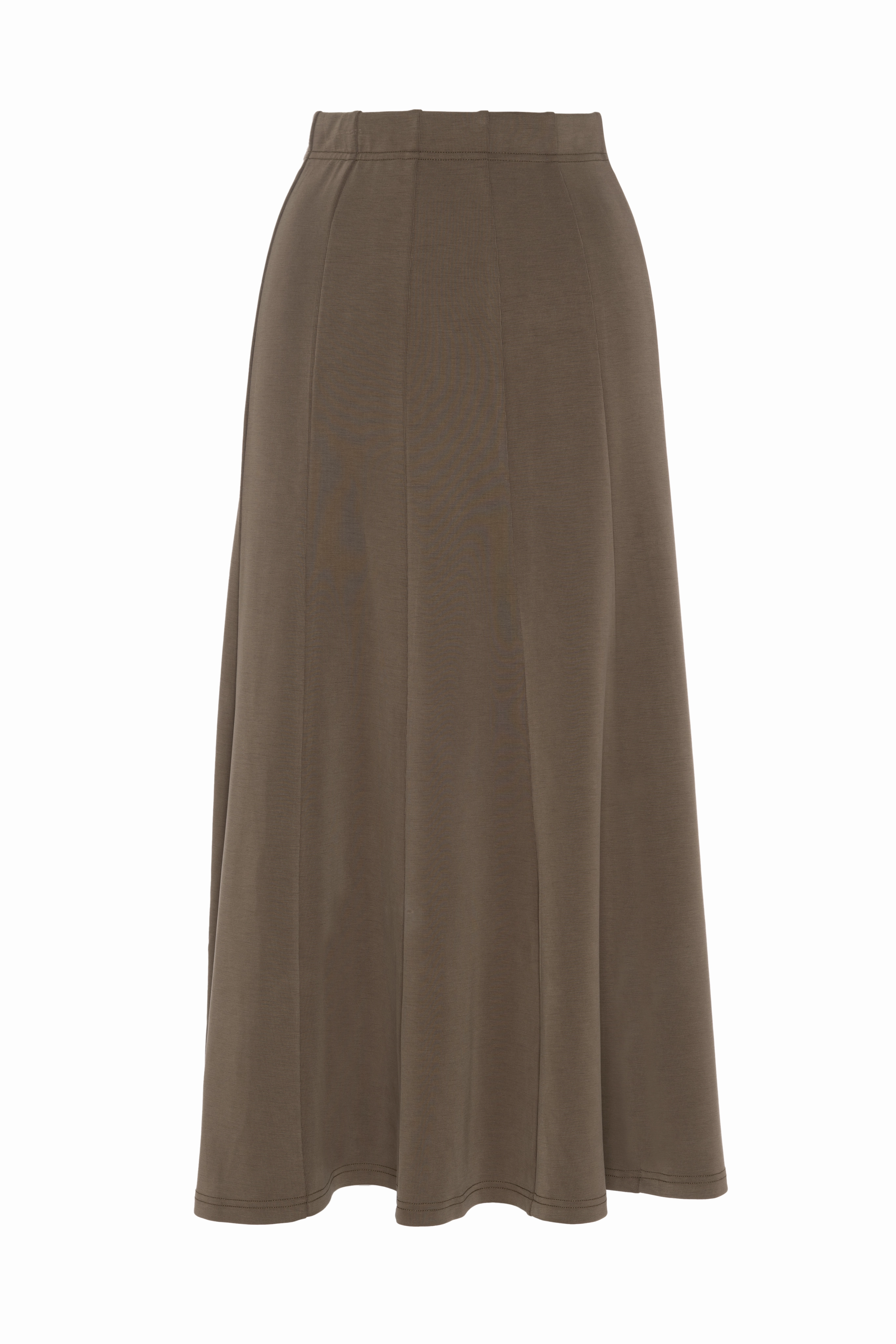 Spades mocha Ribbed Midi Sweat Skirt WB5CM1795SM Classic Fit Split hem