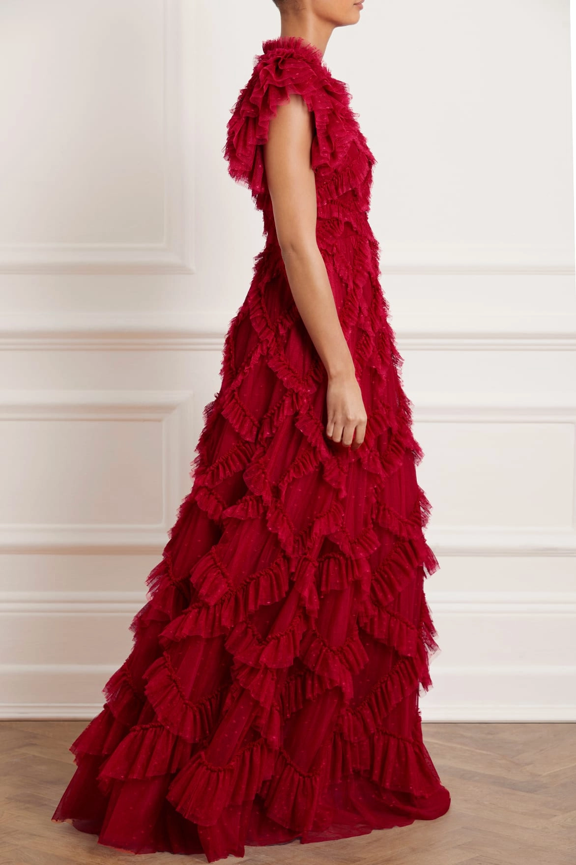 Genevieve Ruffle Gown All Fit Style