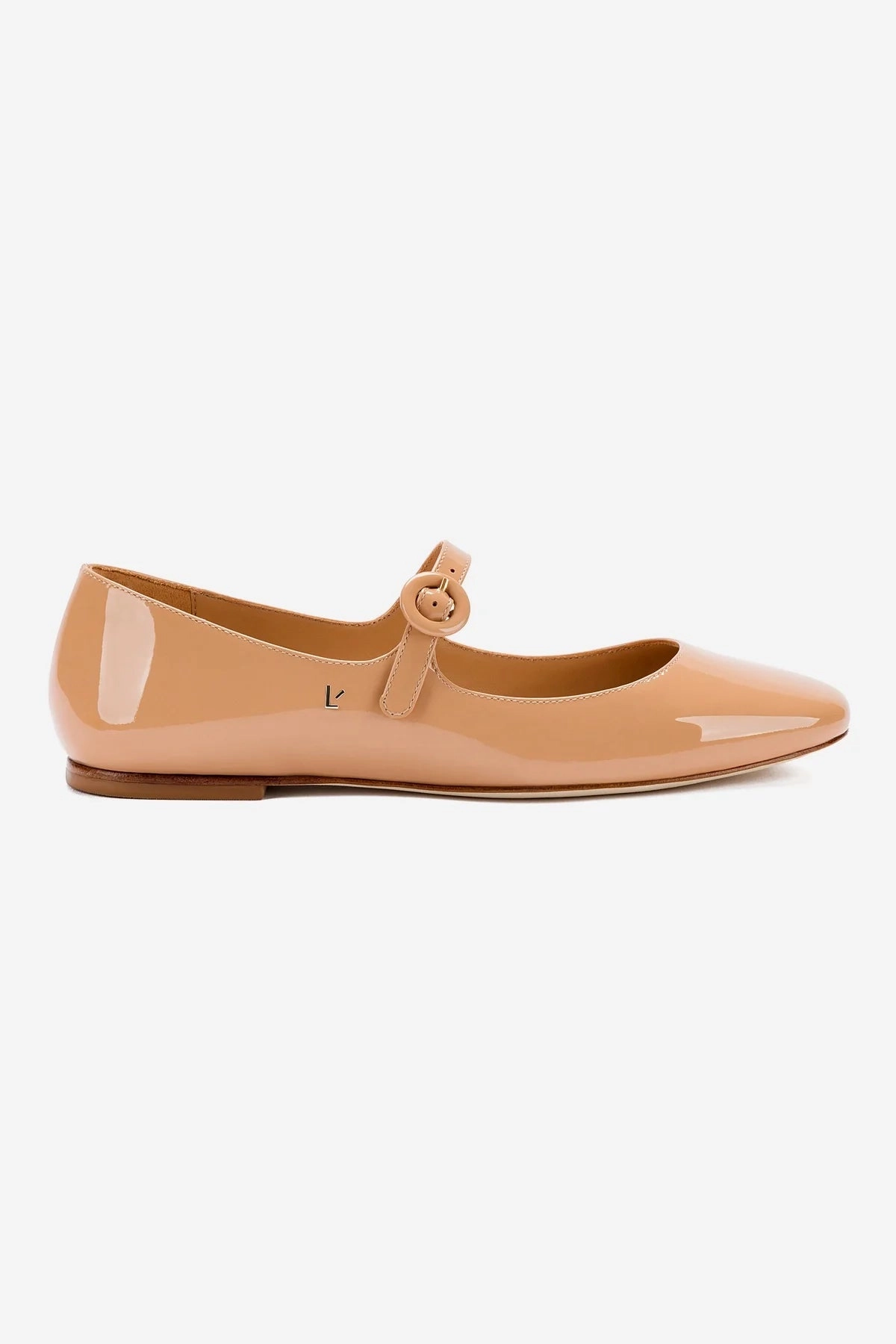 Date night Arch Support Technology Blair Ballet Flat In Tan Patent Leather