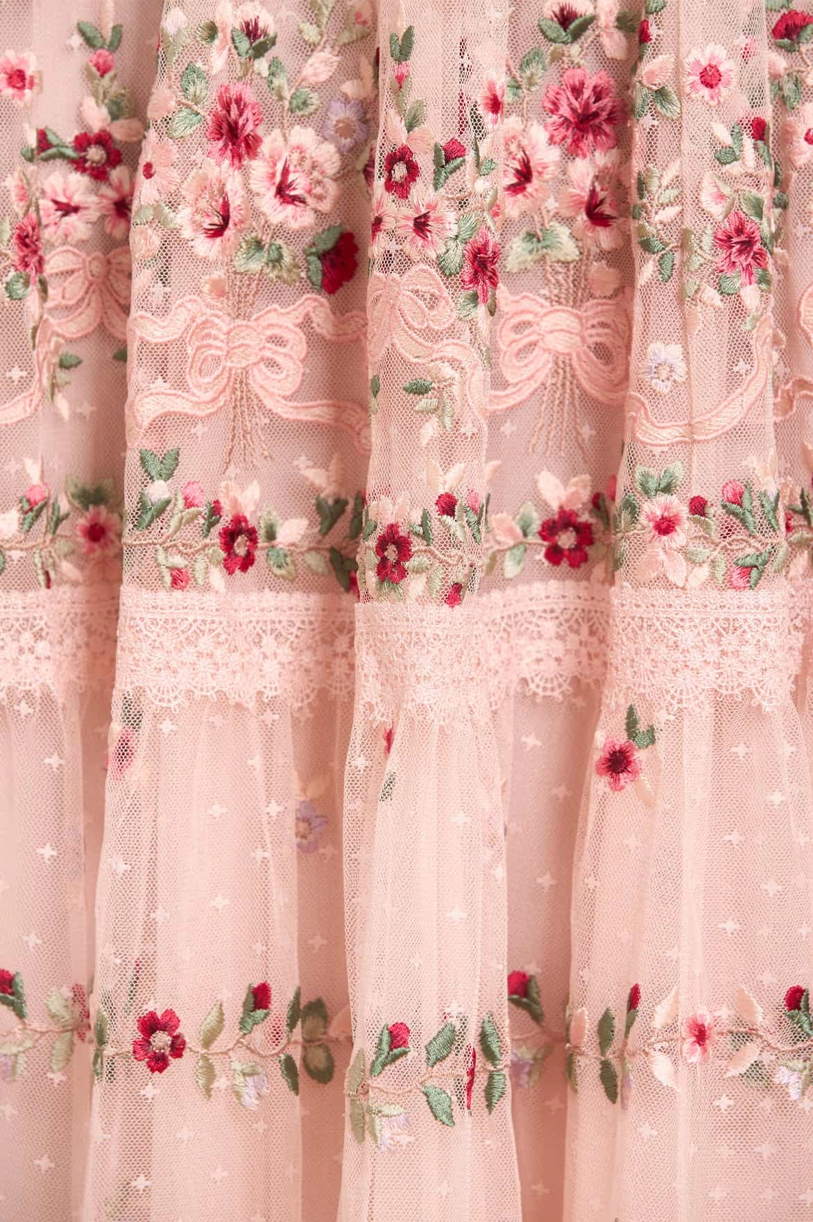 Grace Soft Ribbon Bouquet Midaxi Dress