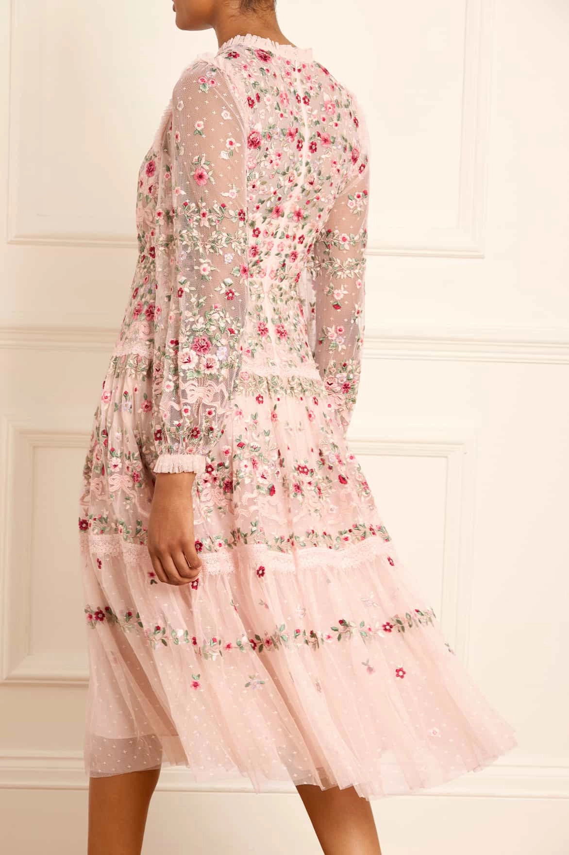 All Daywear Olive Fresh Ribbon Bouquet Midaxi Dress