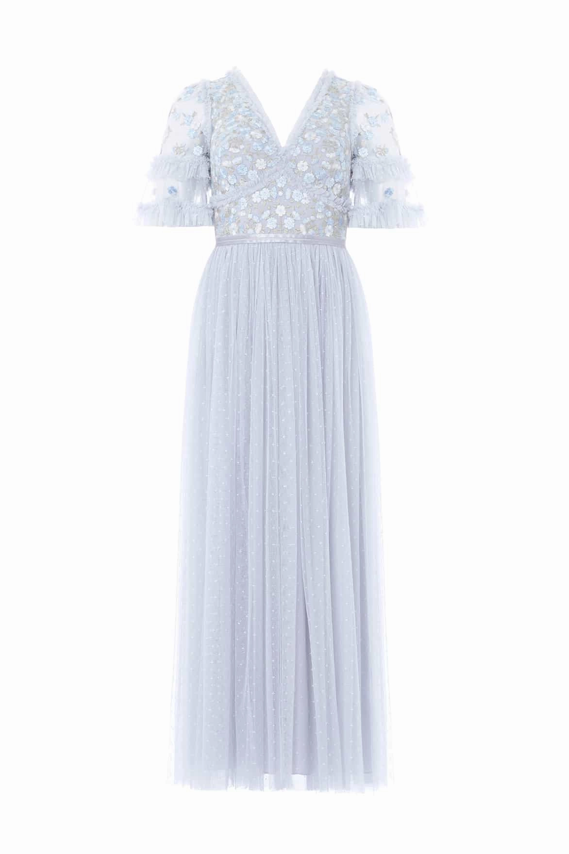 Wildflower Ditsy Bodice Ankle Gown Balanced Shape