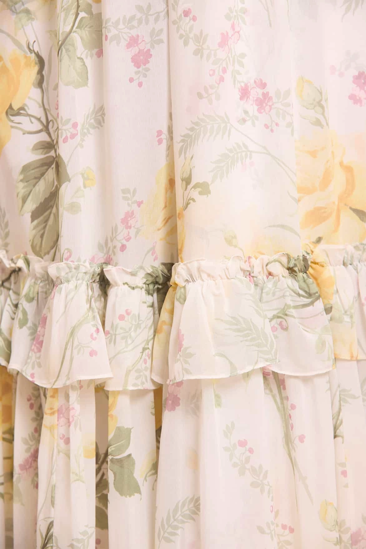 Rose Chiffon Short Sleeve Ballerina Dress Romantic Hour