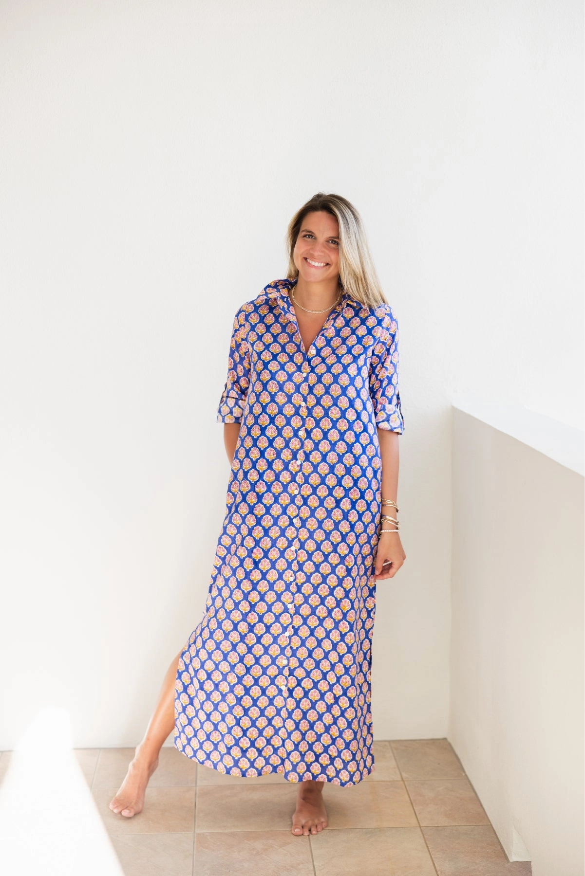 St. Ives Dress Scattered Bouquets Lace Soft Smart Shape