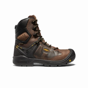 Men's Dover 8" Insulated Waterproof Boot (Carbon Toe)  |  Dark Earth/Black Reinforced toe cap Seamless Comfort Winter Walker