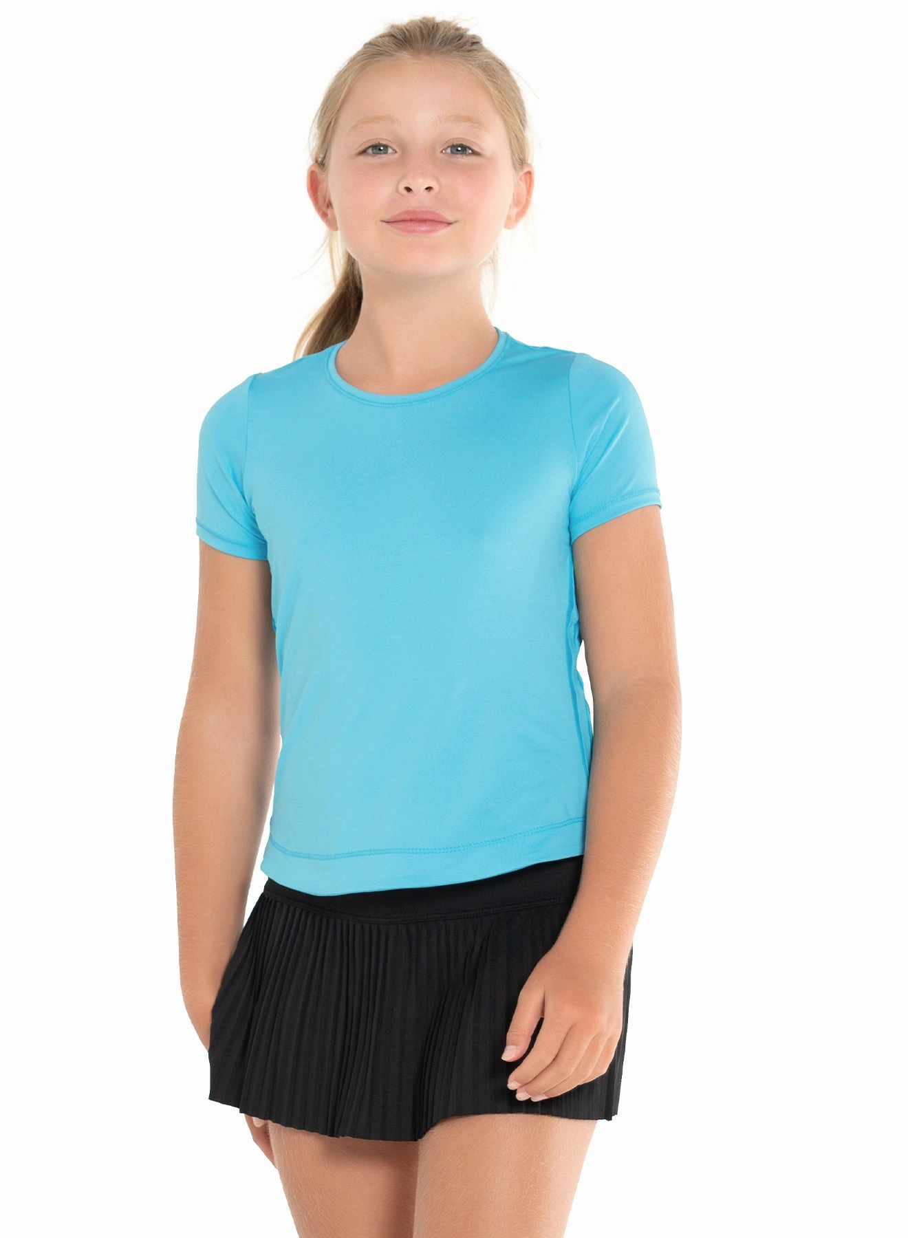 Non Restrictive Cut Dynamic High-Low Short Sleeve