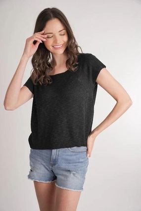 ButterSoft Handfeel Stitchdrop Sea Breeze Top