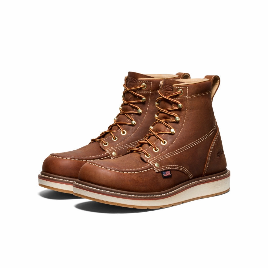 Men's Liberty 6" Boot (Soft Toe)  |  Leather Brown/Birch Waterproof Active Nomad