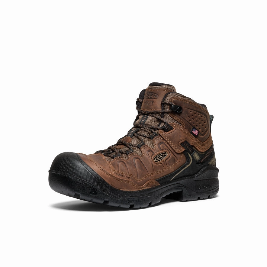 Superior Design Men's Targhee IV Waterproof Work Boot (Carbon Toe)  |  Dark Earth/Black