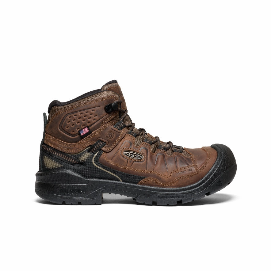 Everyday Use Men's Targhee IV Waterproof Work Boot (Carbon Toe)  |  Dark Earth/Black