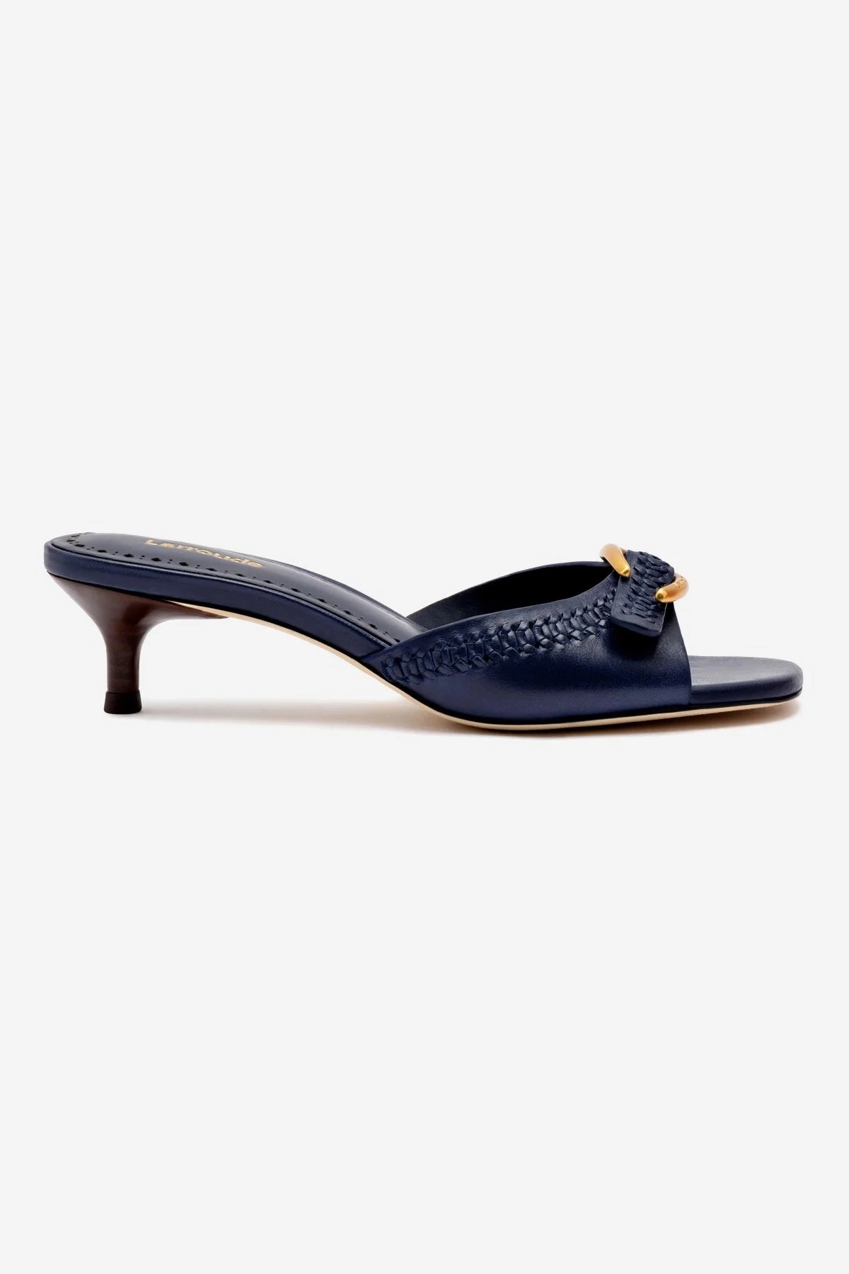 Cool Pop Verona Mule In Navy Leather
