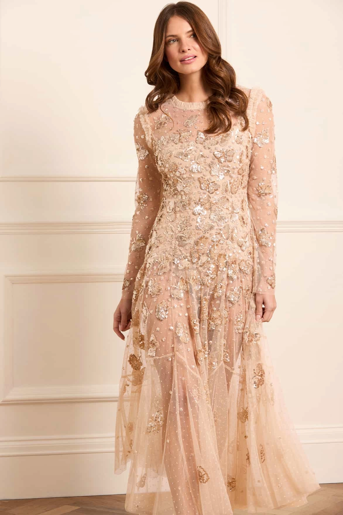 Comfy Look All Gender Papillon Sheer Ankle Gown