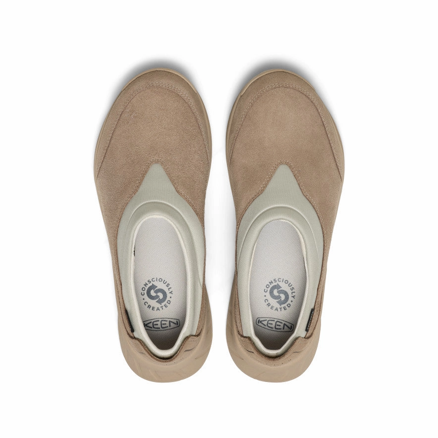 Women's TTS Moc Waterproof Sneaker  |  Brindle/Silver Birch Minimalist Look No Break In