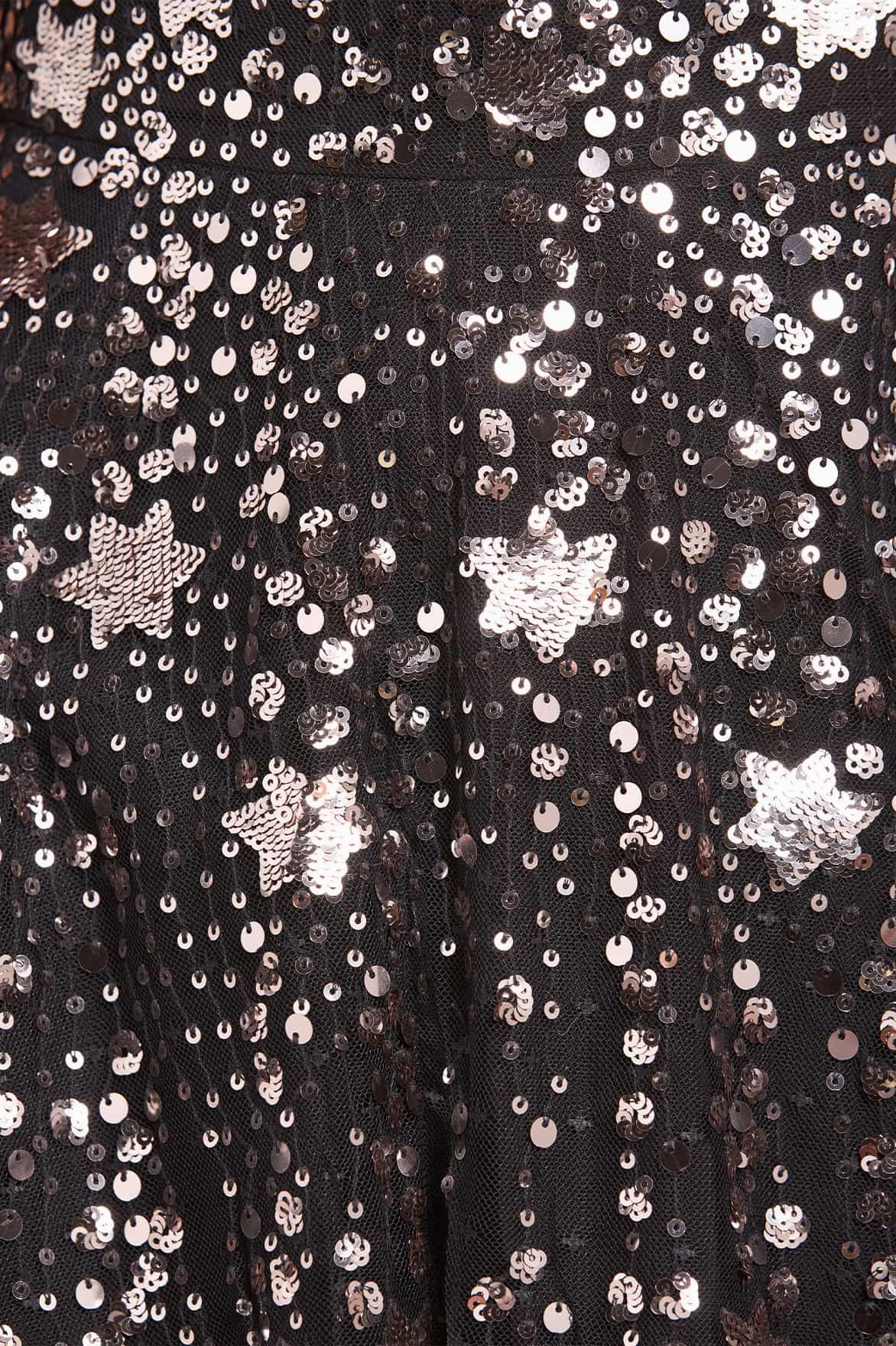 Shooting Stars Cape Micro Mini Dress Bow Glow