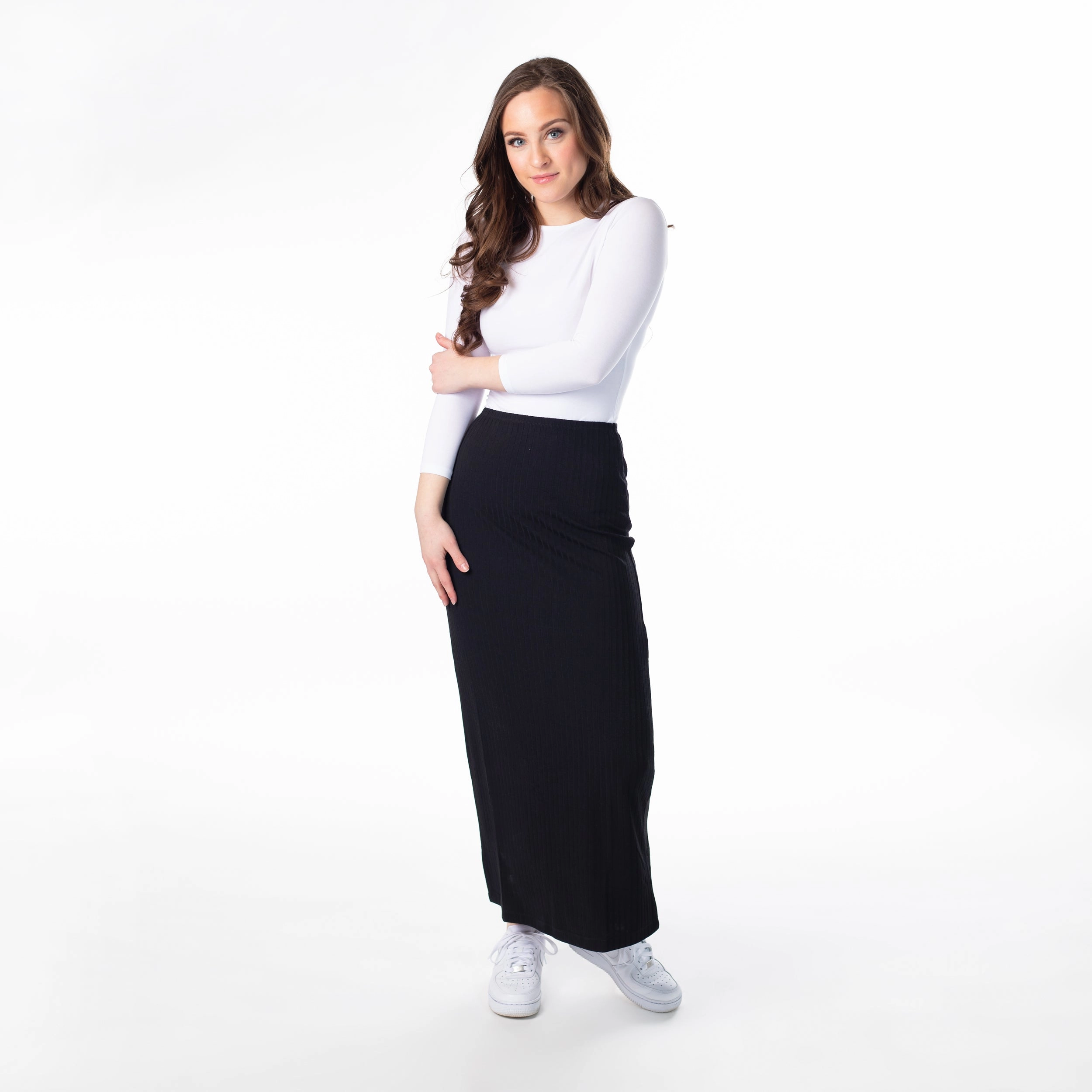 Reinforced Seams Slim Skirt Maxi 715