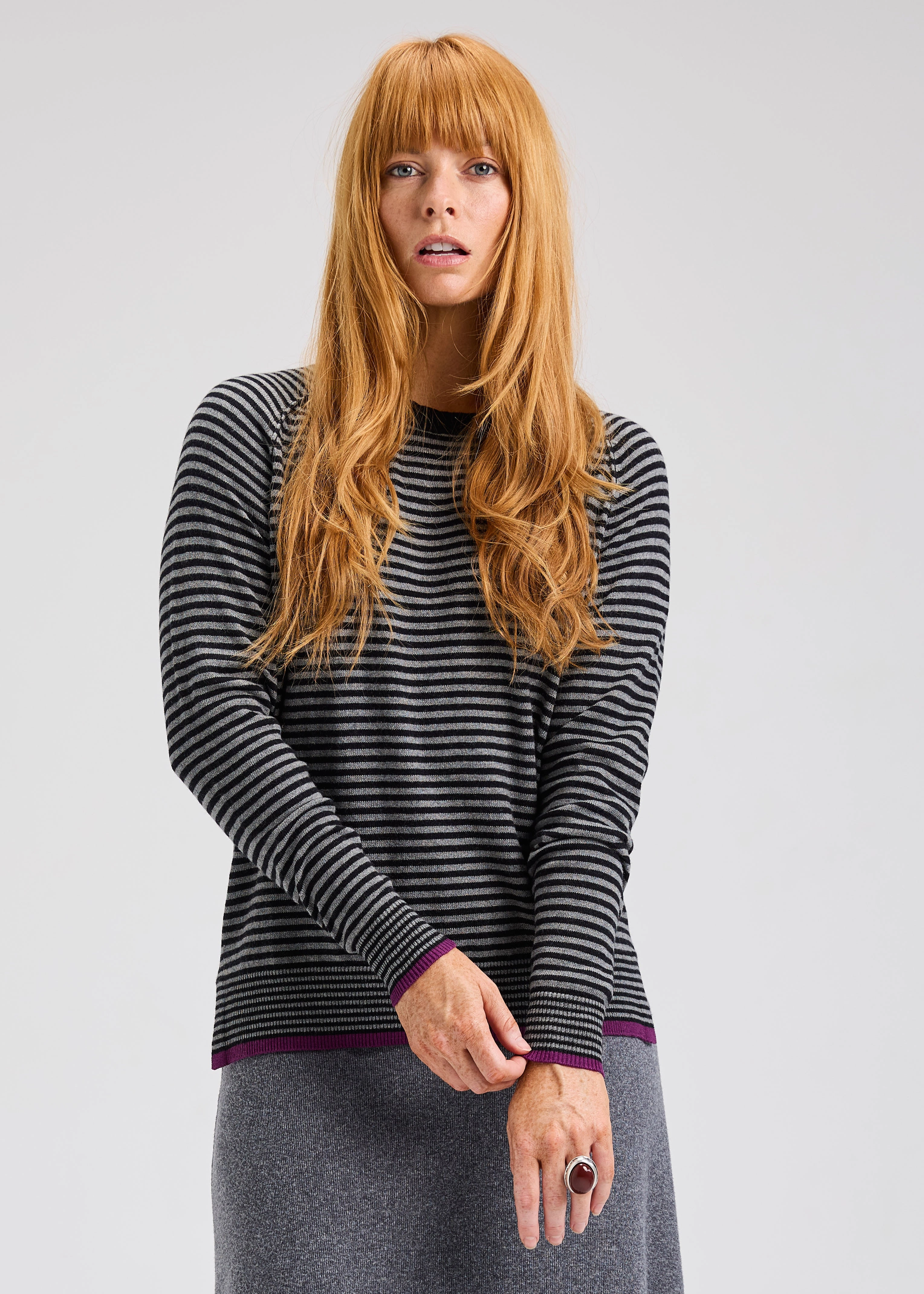 STRIPE CREW SWEATER QuickRelease Closures