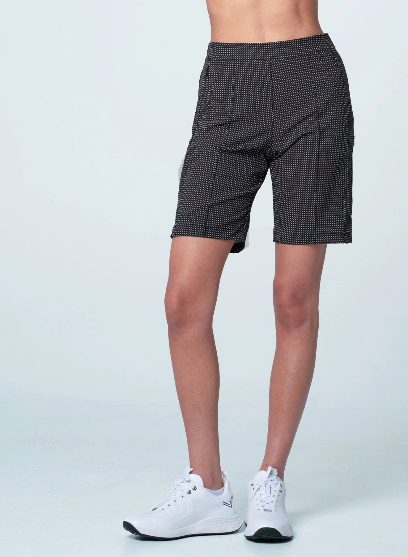 Sustainable Textile Ethically Sourced Material Stripe Show Pull On Short