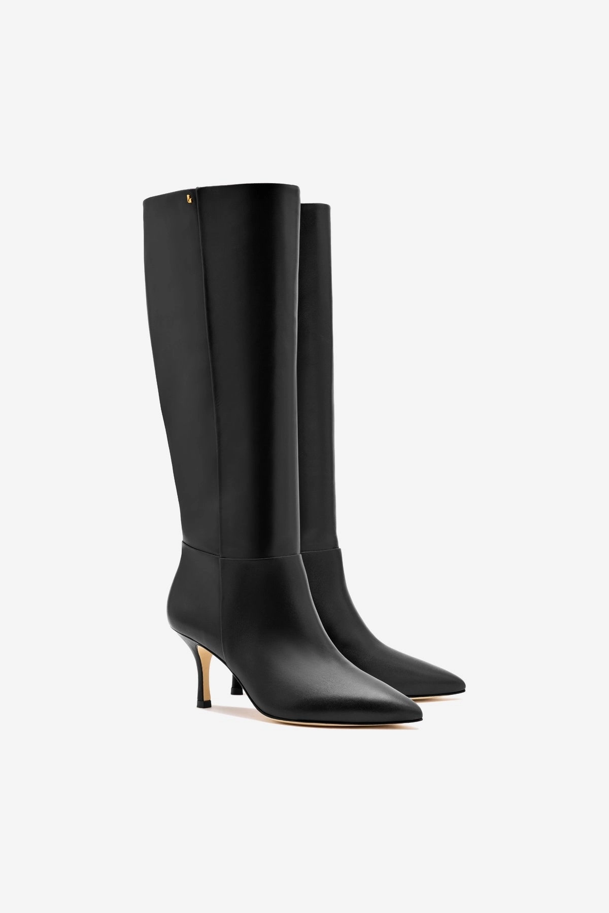 Kate Mid Boot In Black Leather Ergonomic Cold Weather