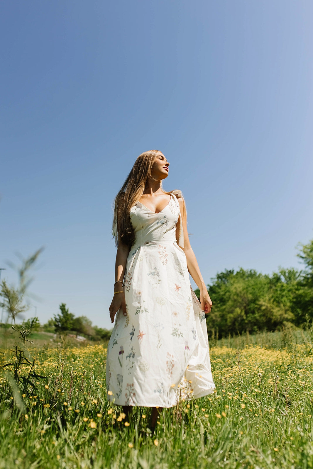 Fawna Floral Midi Dress in Cream *Final-Sale* understated look Light and Comfortable Wear