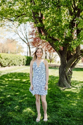 Versatile Design Lazy Pick Cape May Dress Rosa Rugosa Navy
