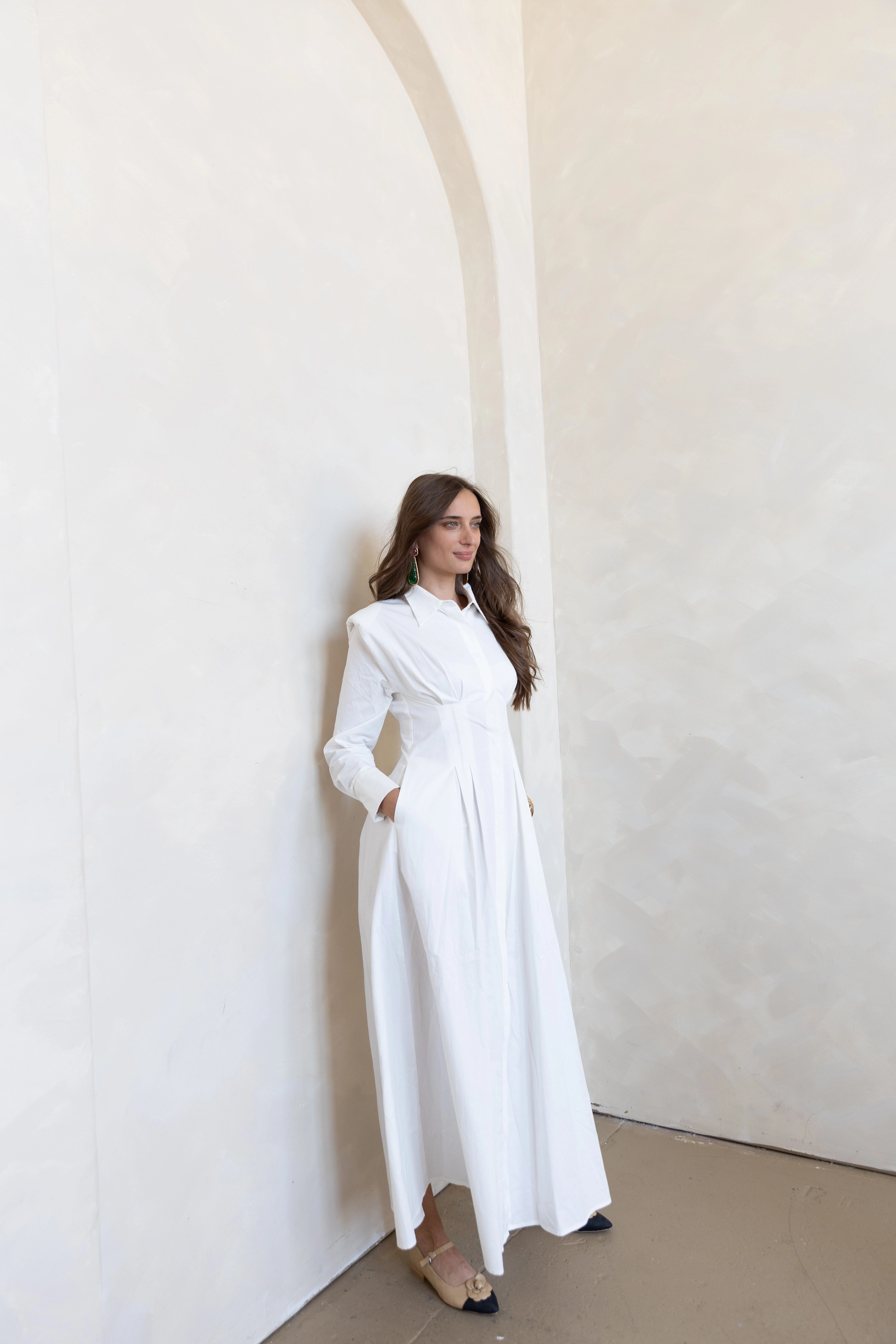 Marianna Dress Lace Soft Sunset Scene