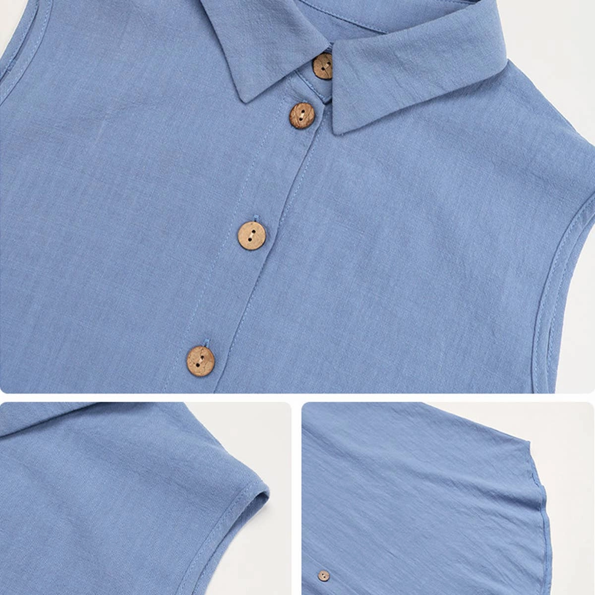 Vibrant Look Timeless Design COTTON BUTTON-UP SHIRT DRESS_CWDSD3415