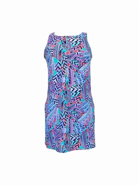 Summer Skort Dress Boho Feathers Subtle Edge