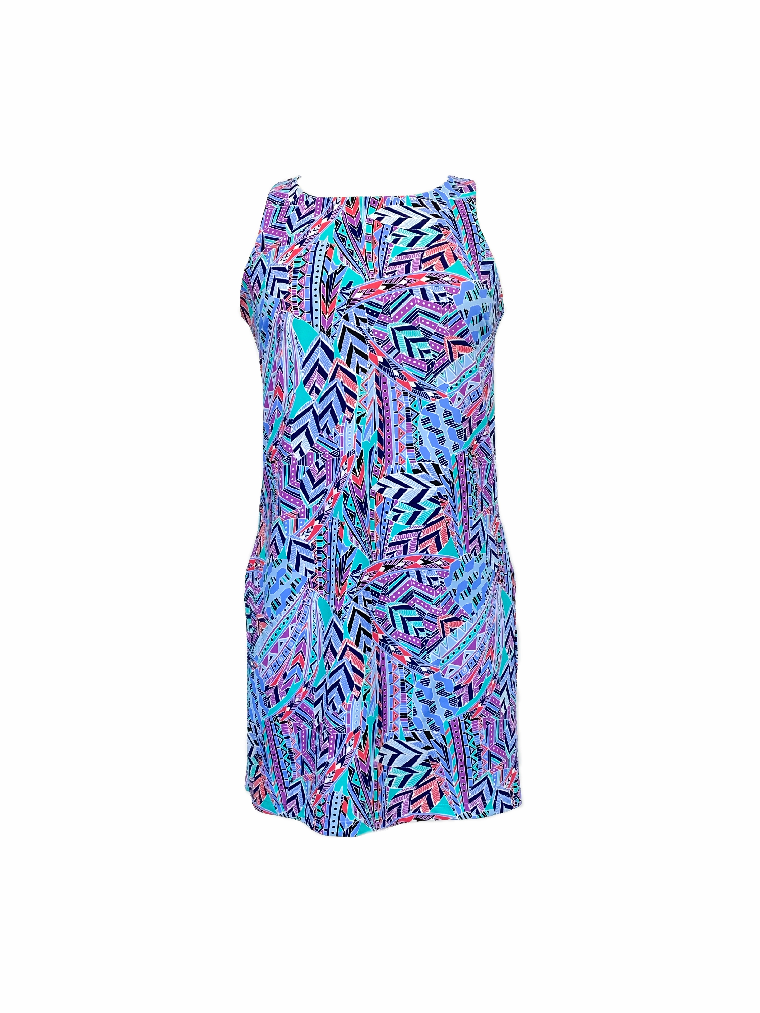 Summer Skort Dress Boho Feathers Cool Fabric Dream Look