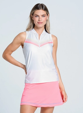 Sunset Spin Zip Tank Full Coverage Fit
