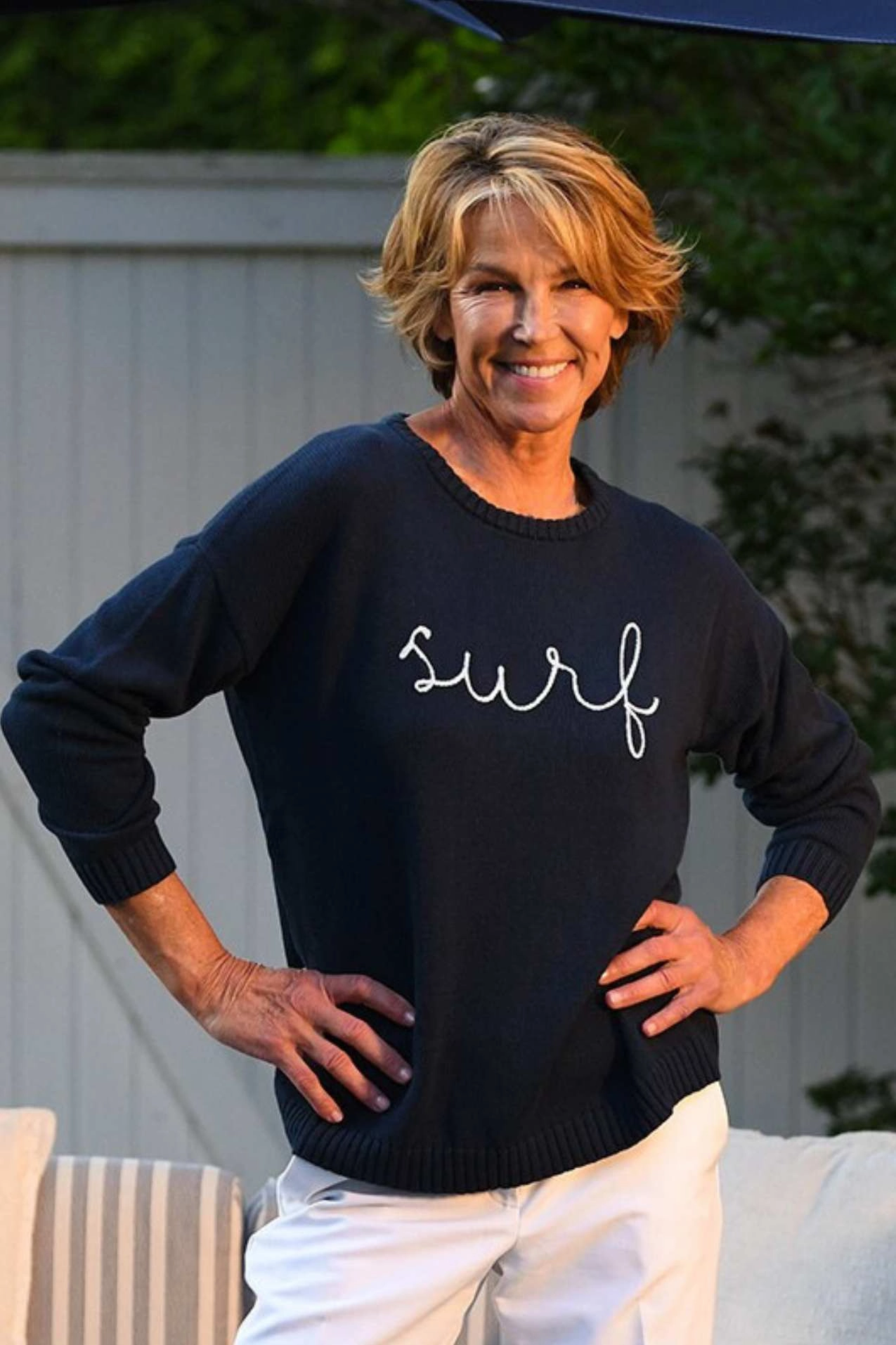 Sporty Tee Surf Sweater / Navy Periwinkle