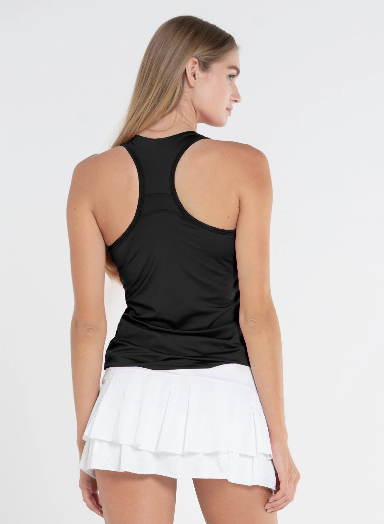 Durable Stitch Pattern Temperature Regulating Textile V Neck Tank