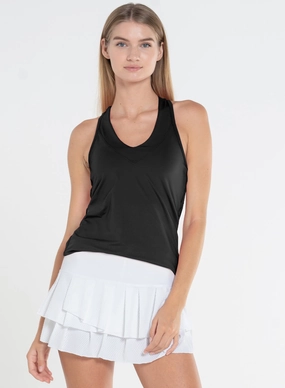 V Neck Tank Foldable Cuff Design