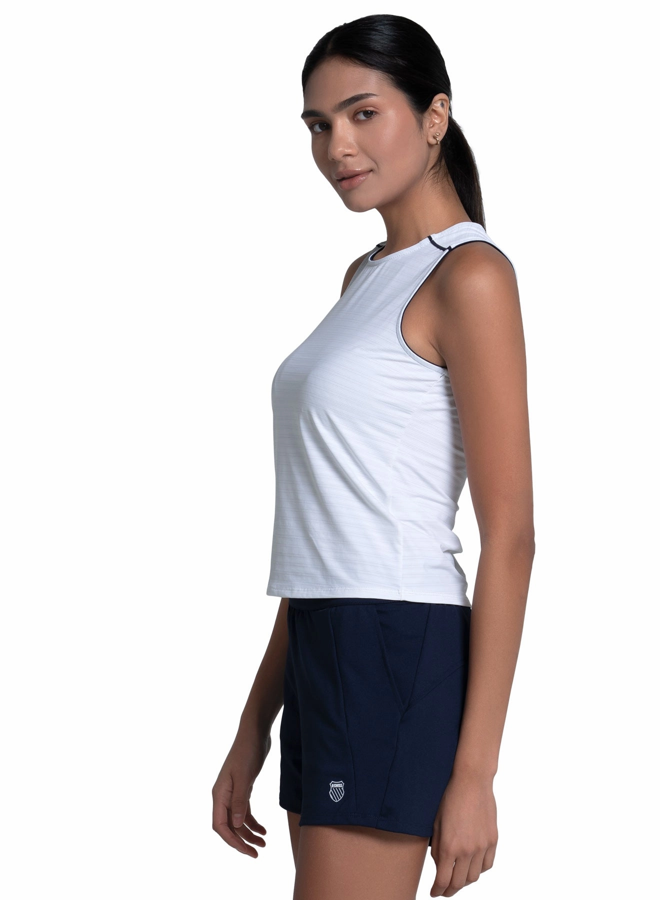 Stretch Fit Engineering Chic Cardigan Synergy Tank