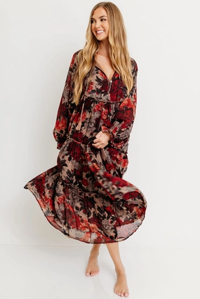 Grass Soft Soft Appeal Tabitha Midi Dress in Sand - Bump Friendly