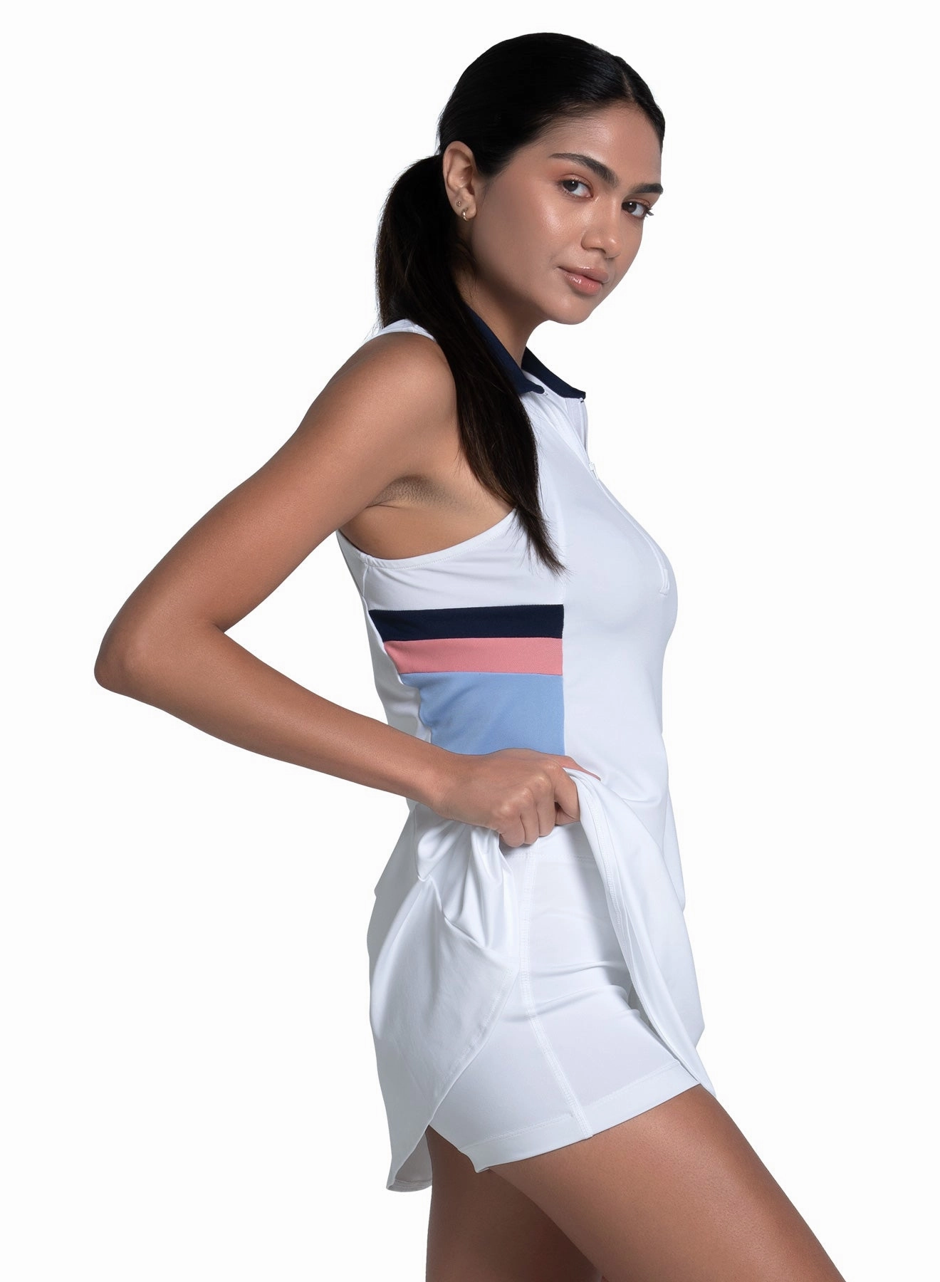 Anti Odor Treatment Neutral Tone Stitching Synergize Dress