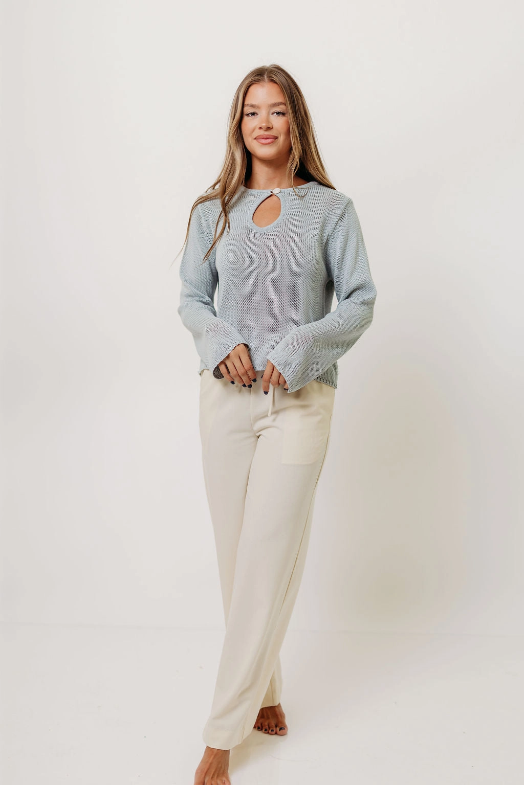 AllPurpose Design Tala Sweater in Light Blue