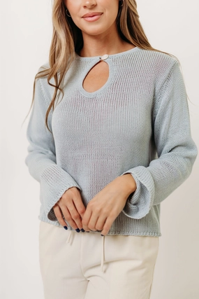Tala Sweater in Light Blue LightweightDesign FrictionReducing