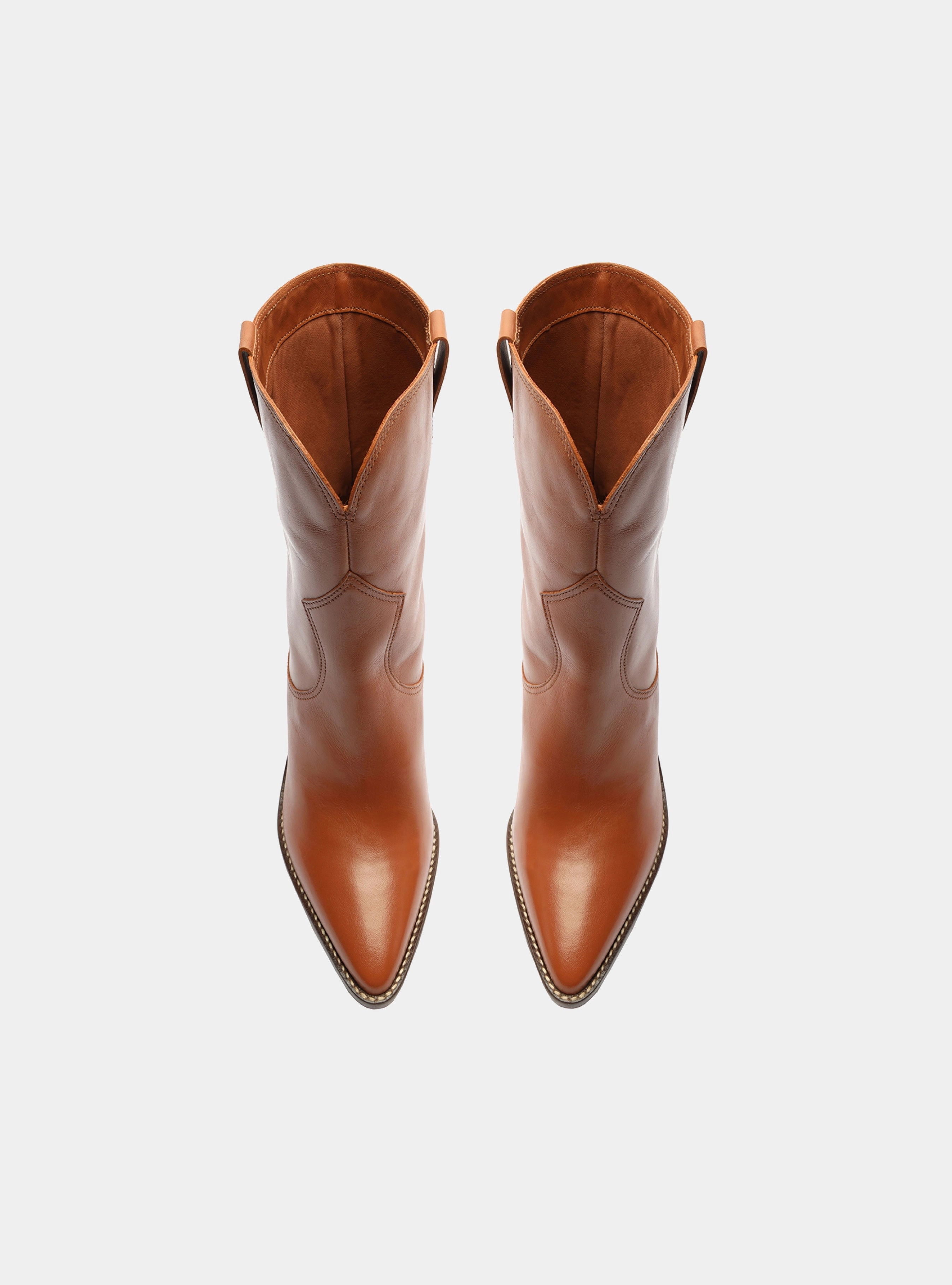 Comfortable Heel Taylor Leather Bootie