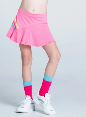 Prisma Stripe Skirt - Girls FourWay Stretch Fabric VersatileNeckline