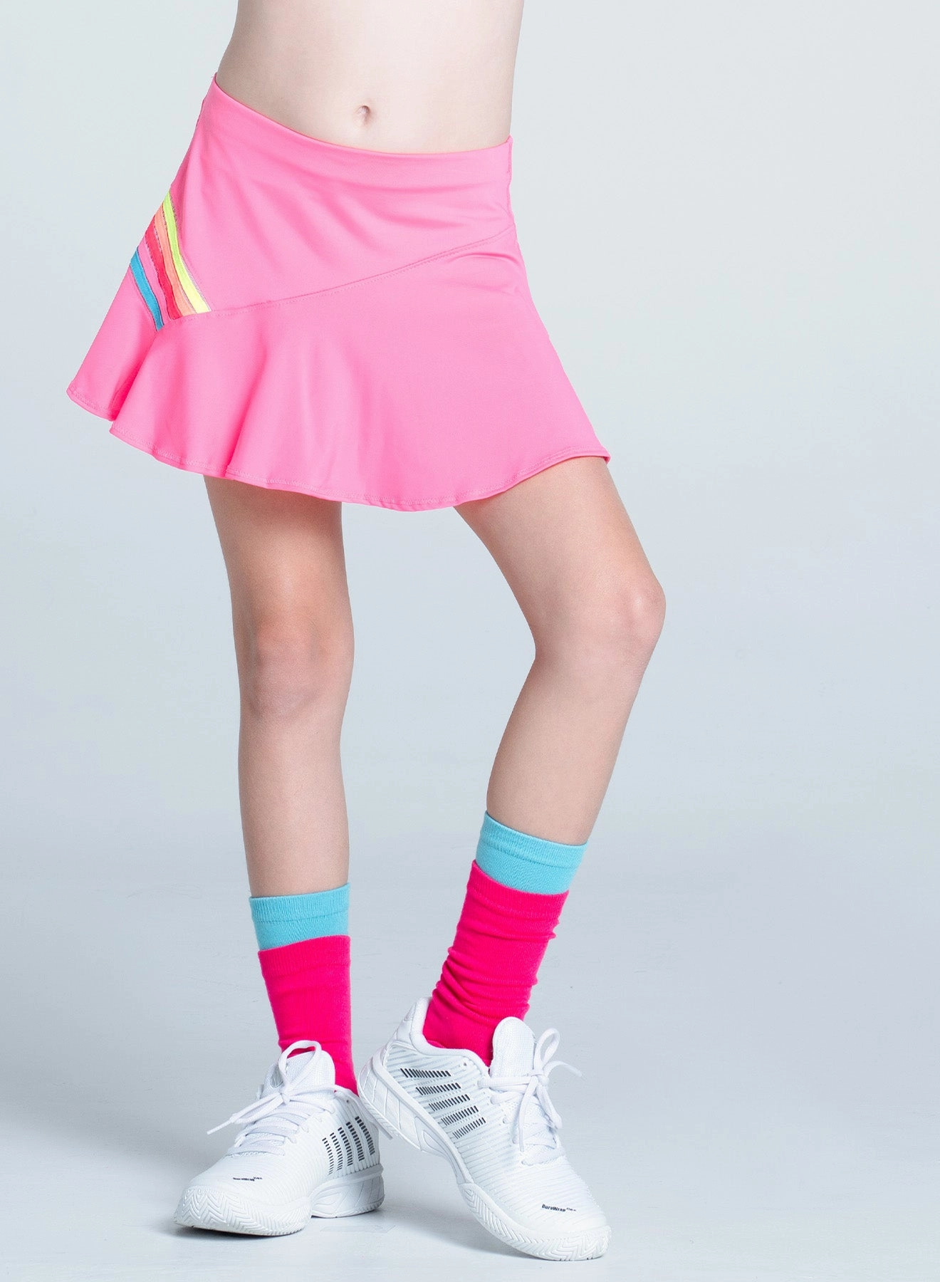 Prisma Stripe Skirt - Girls FrictionResistant Fabric SoftLining
