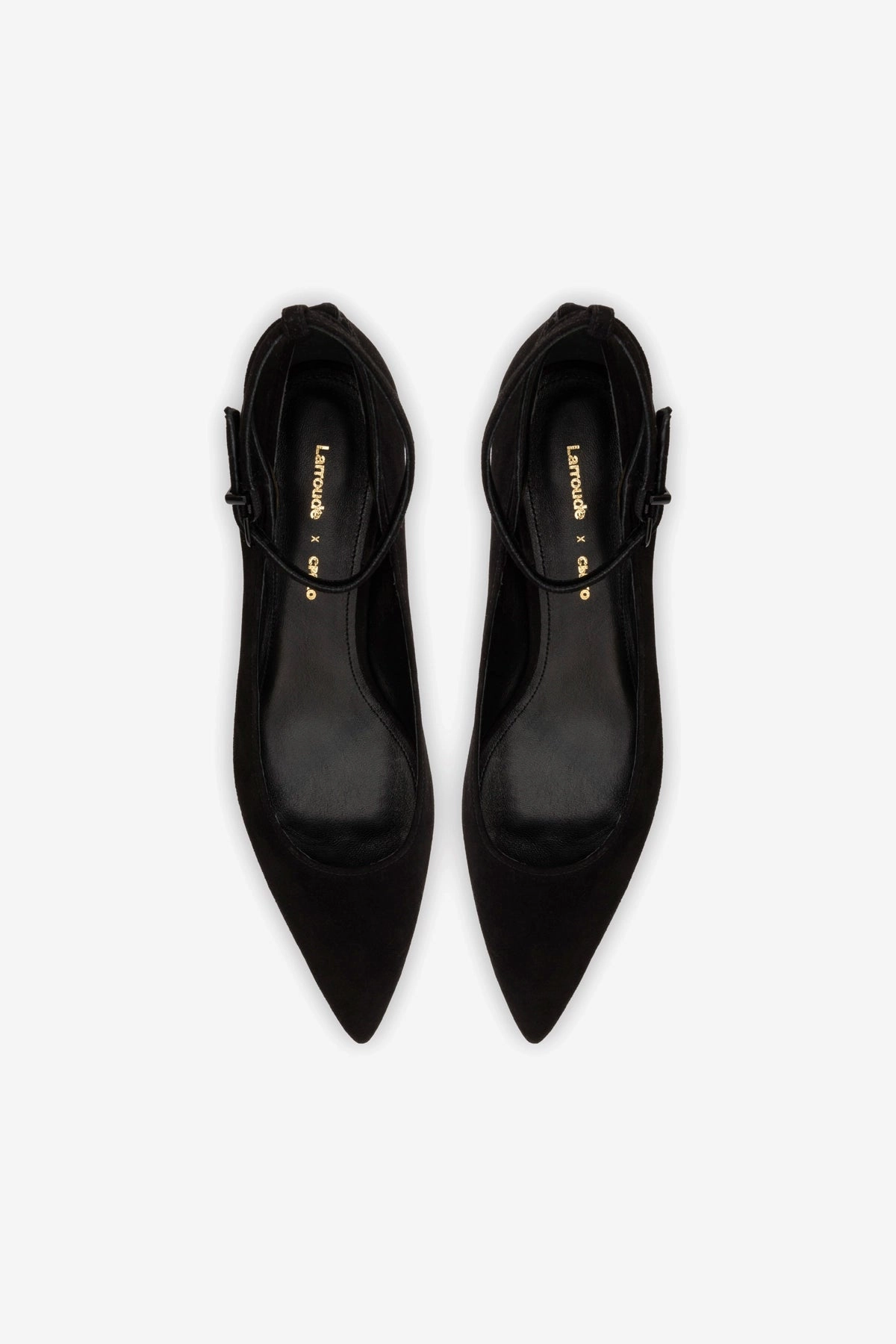 Larroud x CPPXO Pump In Black Leather Silent Walk