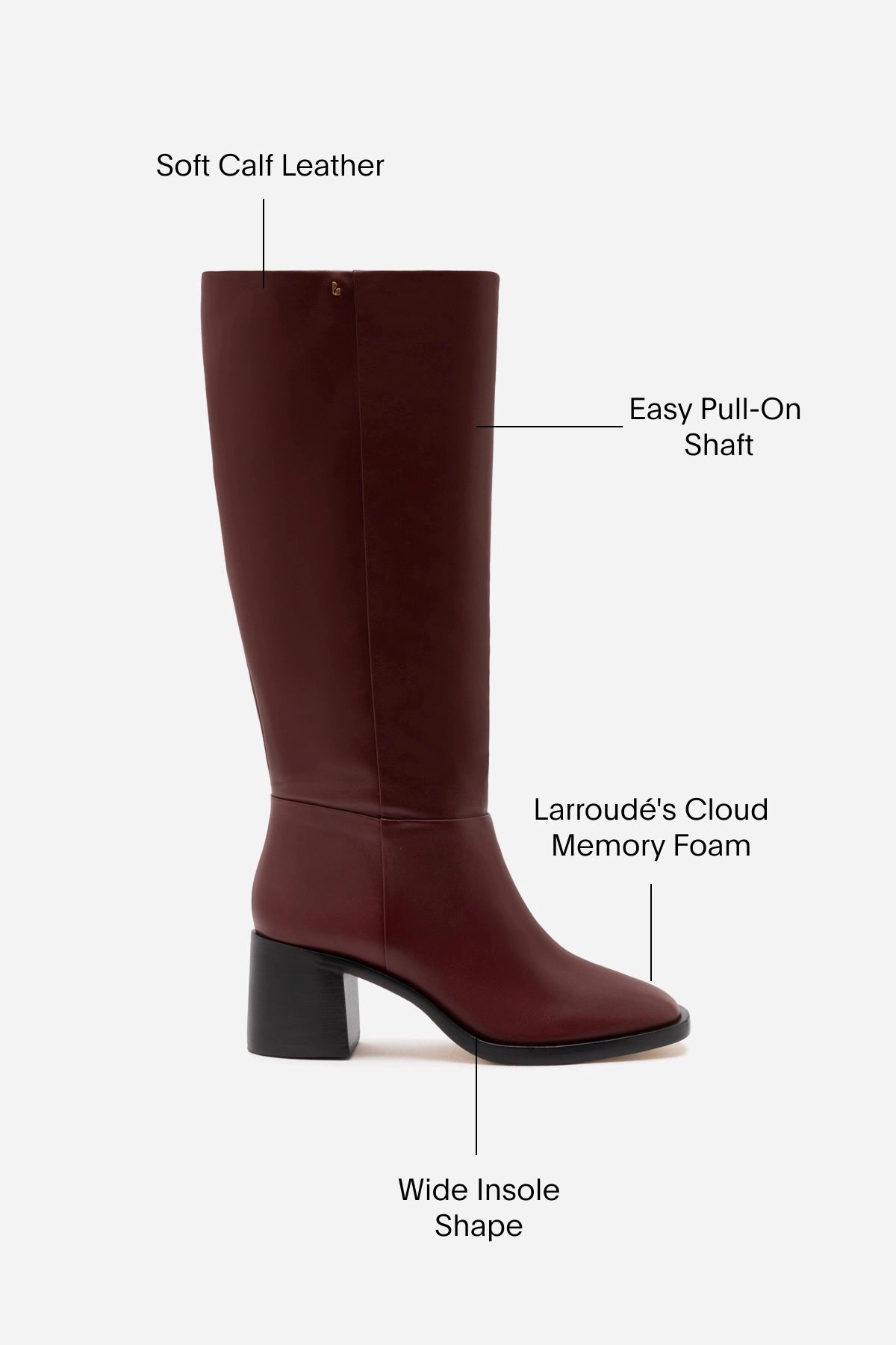 Ricky Boot In Burgundy Leather Lightweight Form Rainy Day