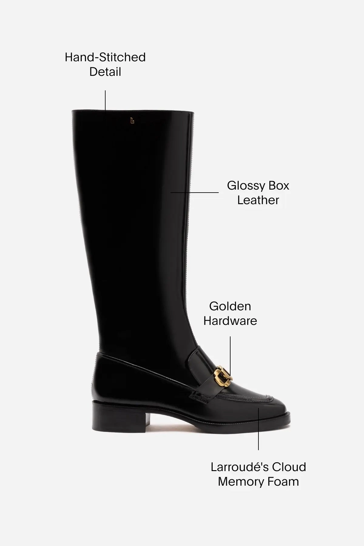 Harrington Boot In Black Box Leather World Step