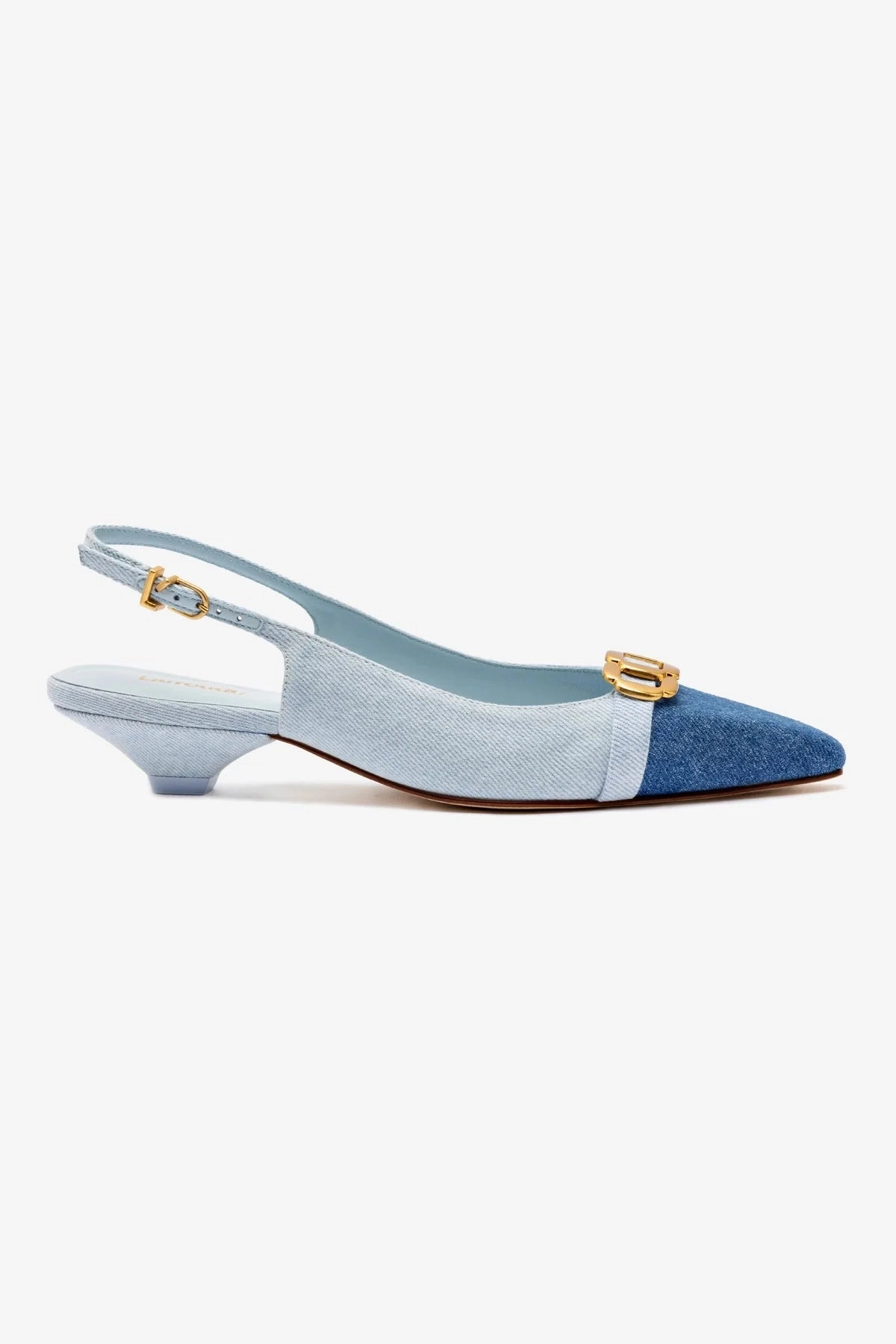 Franca Pump In Blue Denim Rich Jewel
