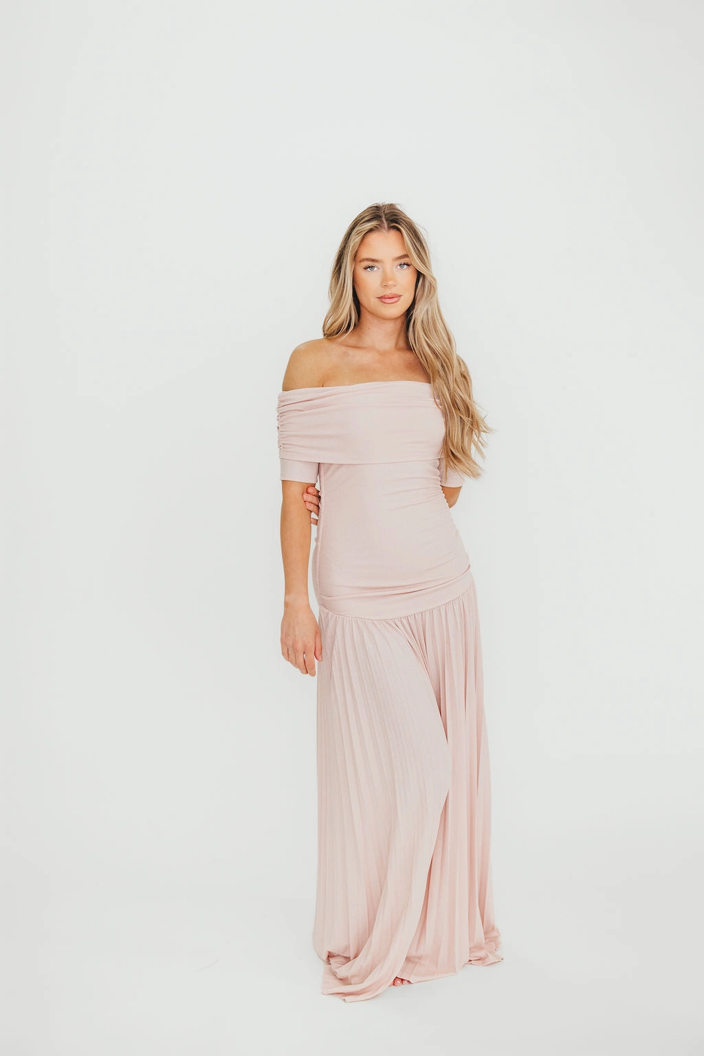 The Lennox Maxi Dress in Dusty Pink Simple Yet Elegant Bold Mood