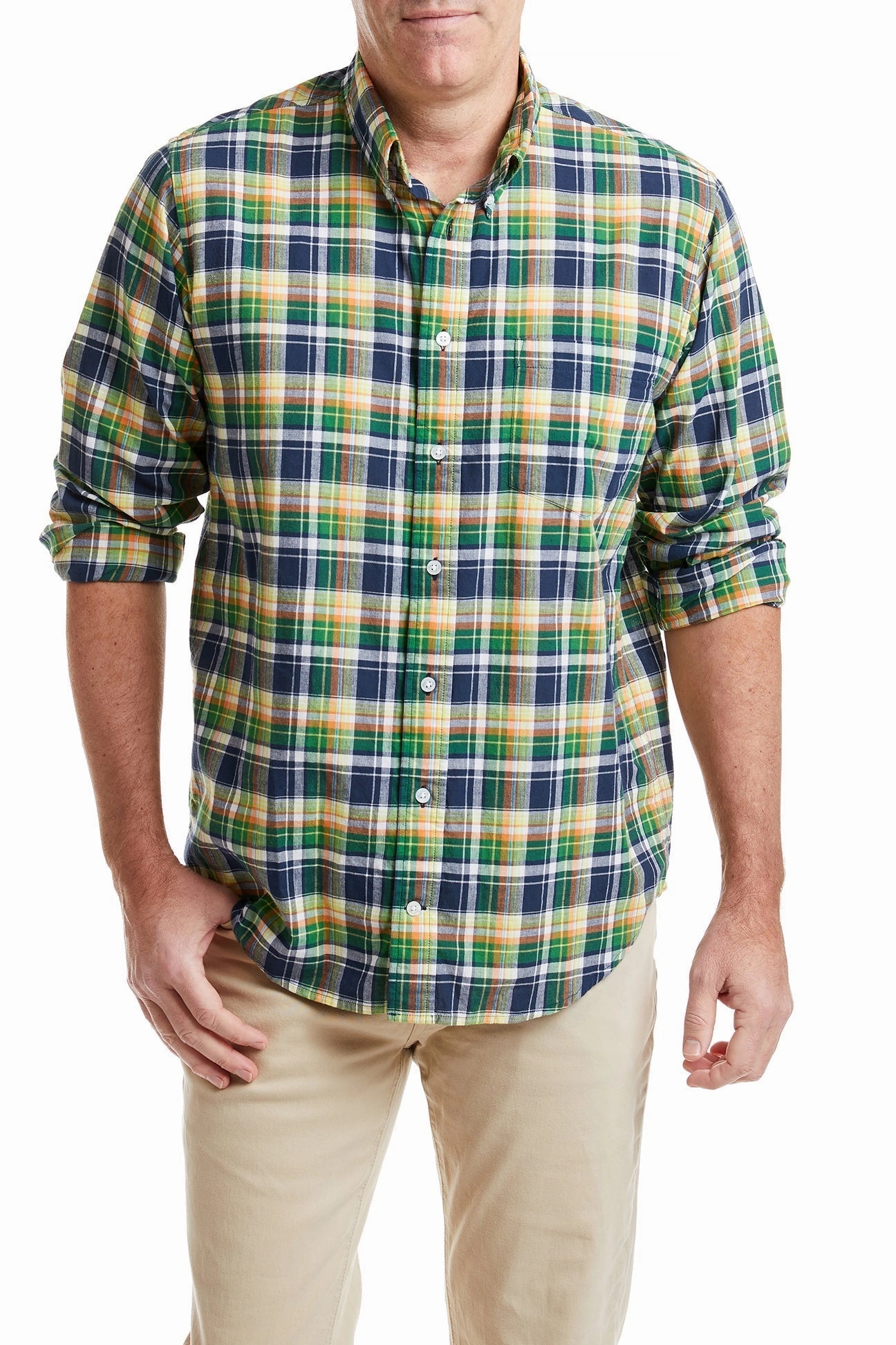 Chase Shirt Sag Harbor Madras OdorResistantTechnology