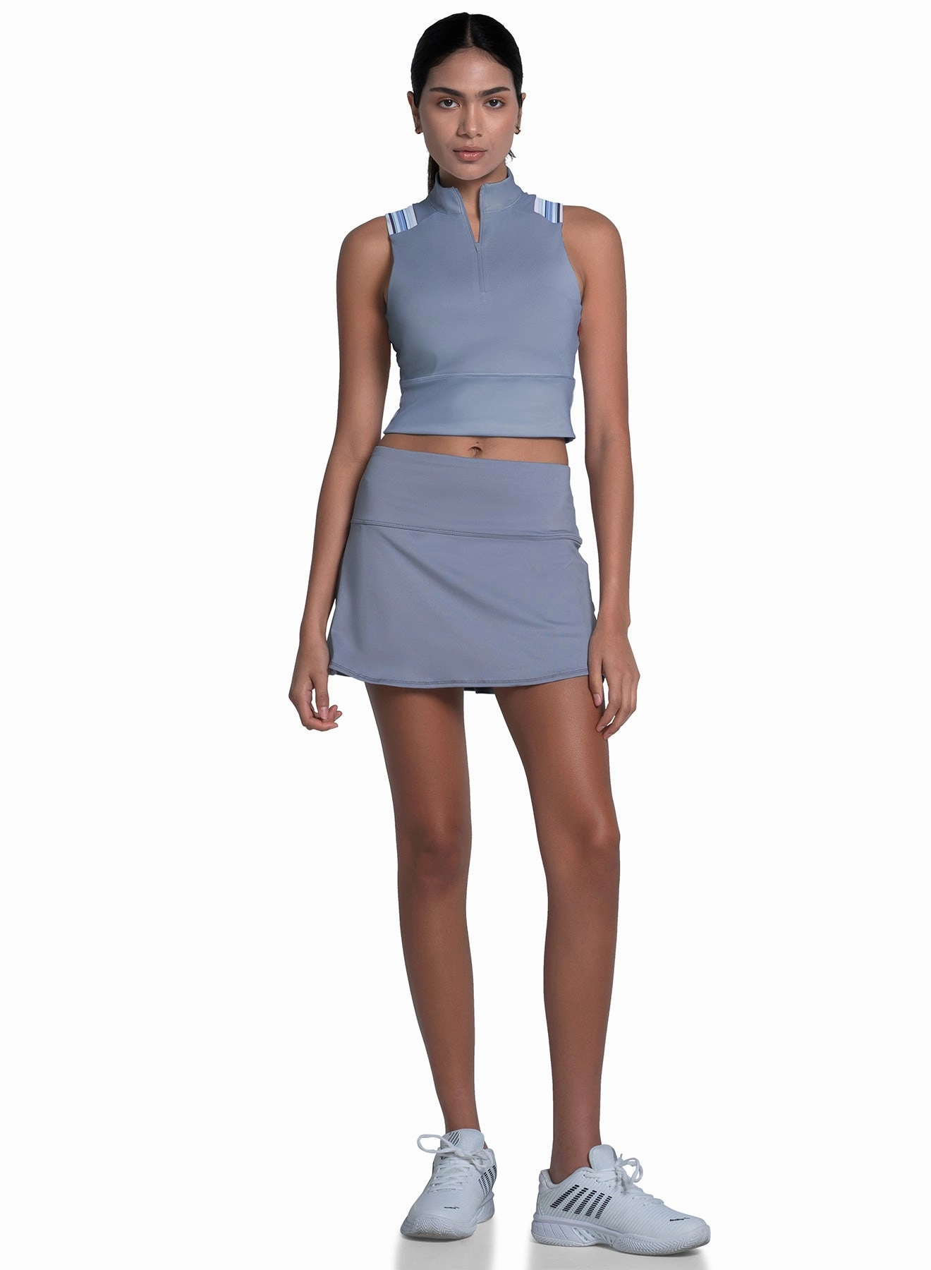 Edge Cut Crop Tank Ergonomic Fit Design Stain Repellent Coating