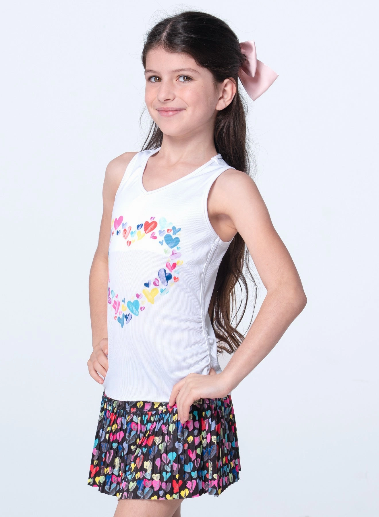 Thumbprint Hearts Tank SustainableBlend Multi Way Adjustable Fit