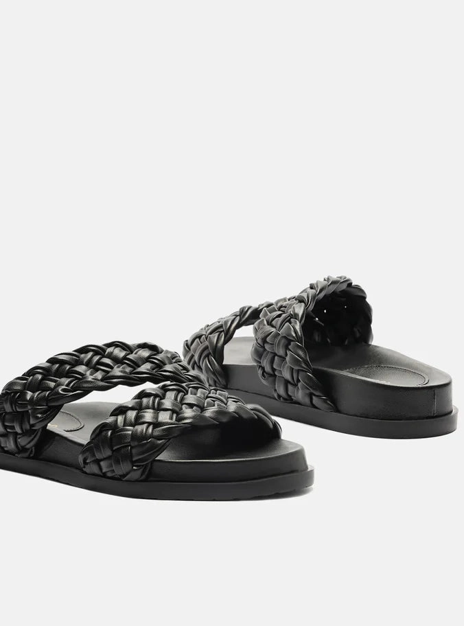 Metal Shine Celine Flat Sandal