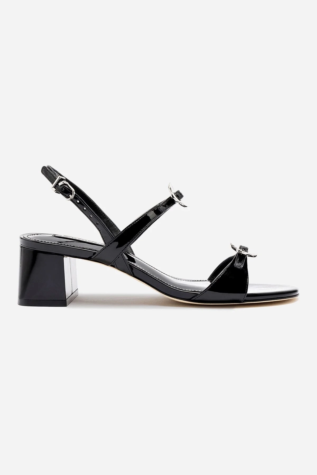 Tinx Block In Black Patent Leather Wet Land Sun Guard